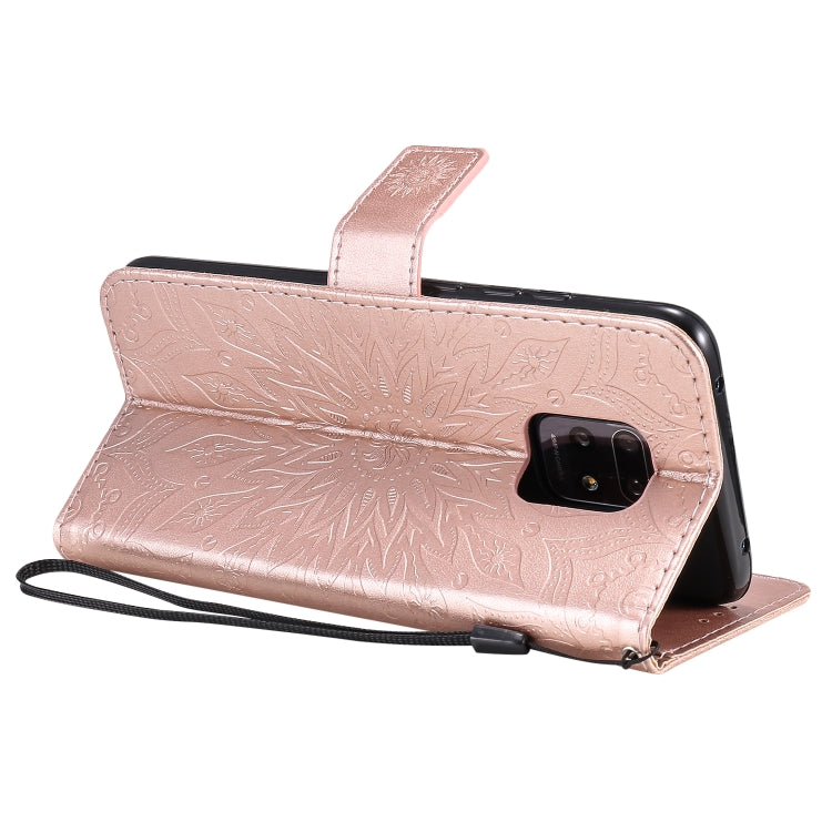 For Xiaomi Redmi 10X 5G / 10X Pro 5G Sun Embossing Pattern Horizontal Flip Leather Case with Card Slot & Holder & Wallet & Lanyard