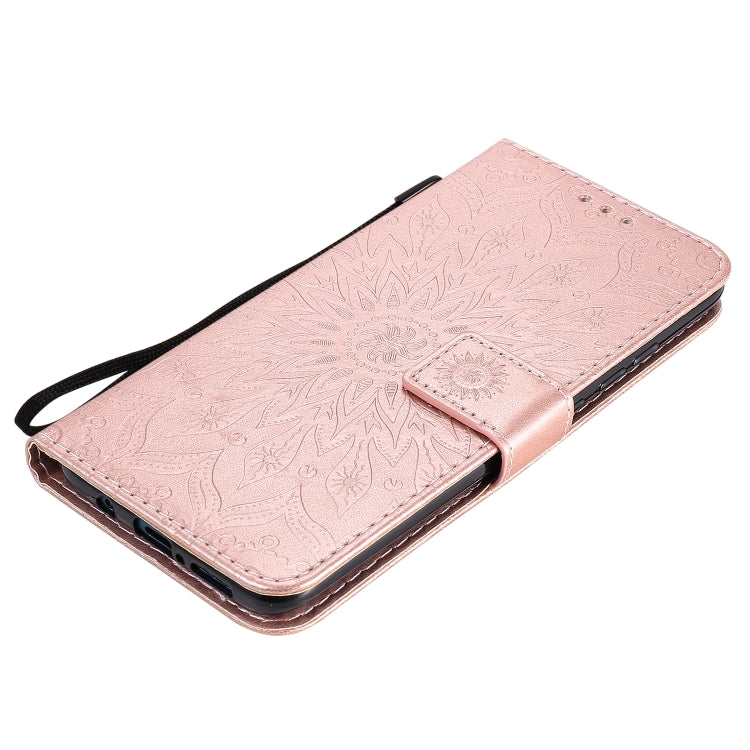 For Xiaomi Redmi 10X 5G / 10X Pro 5G Sun Embossing Pattern Horizontal Flip Leather Case with Card Slot & Holder & Wallet & Lanyard