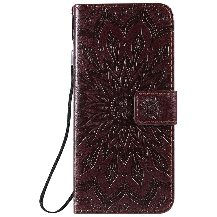 For Xiaomi Redmi 10X 5G / 10X Pro 5G Sun Embossing Pattern Horizontal Flip Leather Case with Card Slot & Holder & Wallet & Lanyard