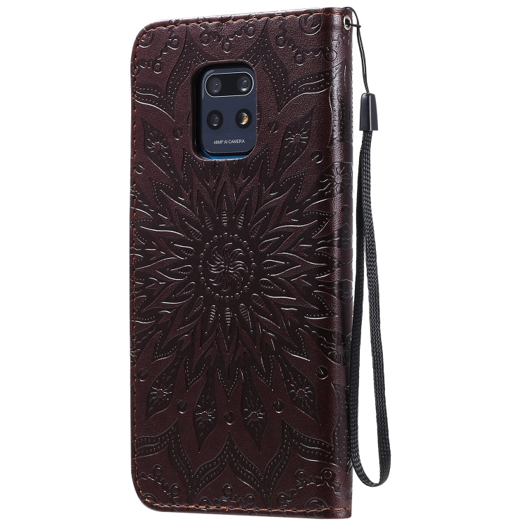 For Xiaomi Redmi 10X 5G / 10X Pro 5G Sun Embossing Pattern Horizontal Flip Leather Case with Card Slot & Holder & Wallet & Lanyard