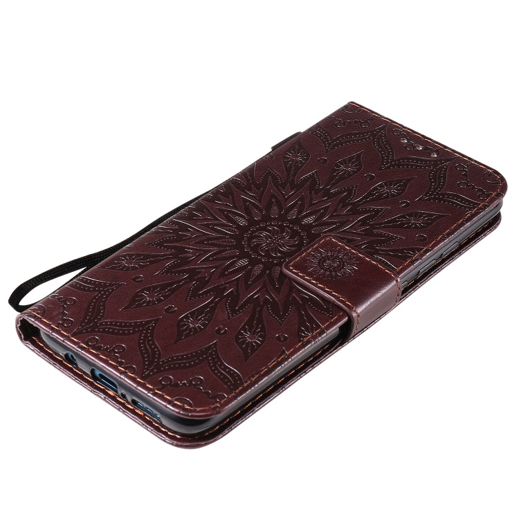 For Xiaomi Redmi 10X 5G / 10X Pro 5G Sun Embossing Pattern Horizontal Flip Leather Case with Card Slot & Holder & Wallet & Lanyard