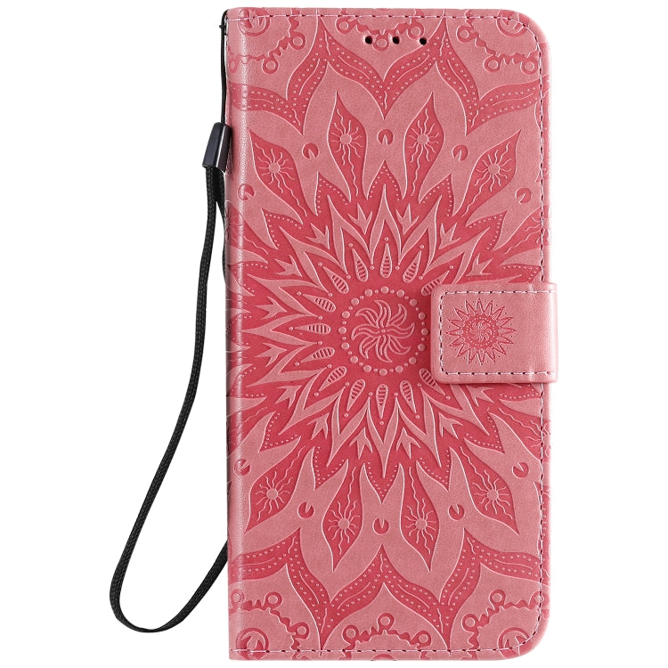 For Xiaomi Mi 10 Lite 5G Sun Embossing Pattern Horizontal Flip Leather Case with Card Slot & Holder & Wallet & Lanyard