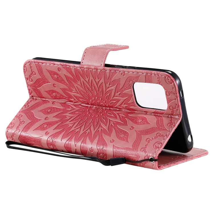 For Xiaomi Mi 10 Lite 5G Sun Embossing Pattern Horizontal Flip Leather Case with Card Slot & Holder & Wallet & Lanyard