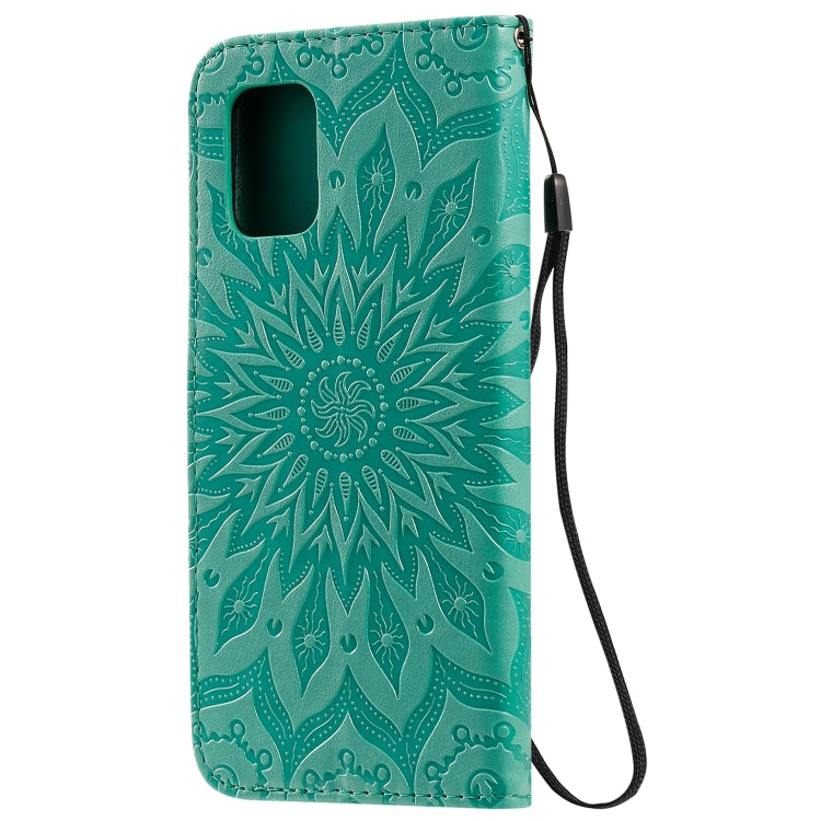 For Xiaomi Mi 10 Lite 5G Sun Embossing Pattern Horizontal Flip Leather Case with Card Slot & Holder & Wallet & Lanyard