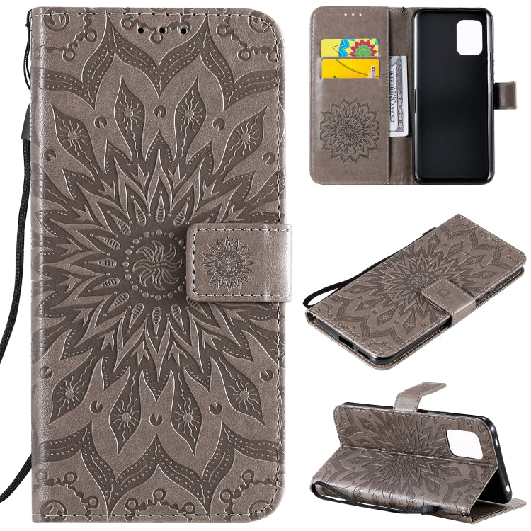 For Xiaomi Mi 10 Lite 5G Sun Embossing Pattern Horizontal Flip Leather Case with Card Slot & Holder & Wallet & Lanyard