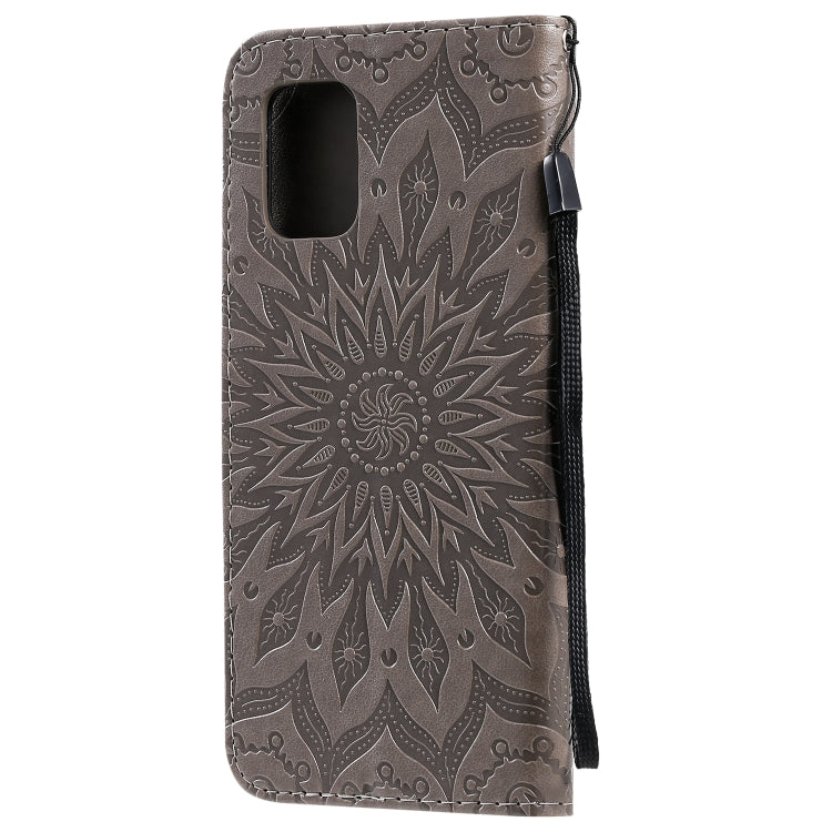 For Xiaomi Mi 10 Lite 5G Sun Embossing Pattern Horizontal Flip Leather Case with Card Slot & Holder & Wallet & Lanyard