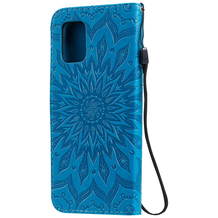 For Xiaomi Mi 10 Lite 5G Sun Embossing Pattern Horizontal Flip Leather Case with Card Slot & Holder & Wallet & Lanyard