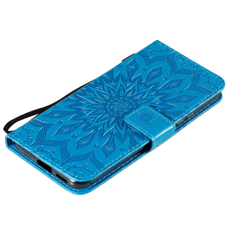 For Xiaomi Mi 10 Lite 5G Sun Embossing Pattern Horizontal Flip Leather Case with Card Slot & Holder & Wallet & Lanyard