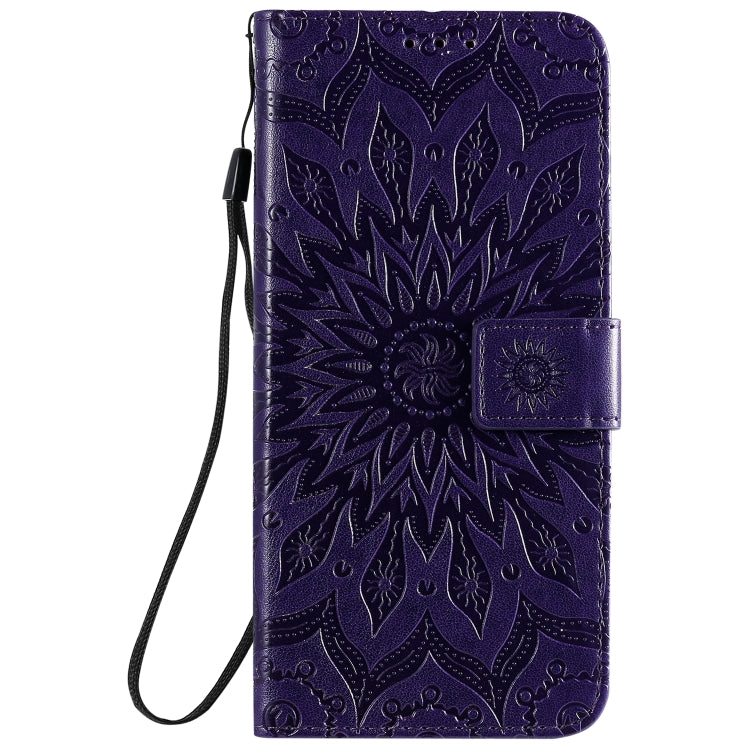 For Xiaomi Mi 10 Lite 5G Sun Embossing Pattern Horizontal Flip Leather Case with Card Slot & Holder & Wallet & Lanyard