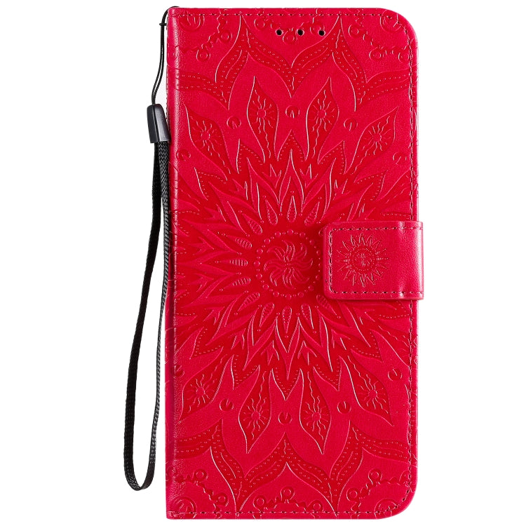 For Xiaomi Mi 10 Lite 5G Sun Embossing Pattern Horizontal Flip Leather Case with Card Slot & Holder & Wallet & Lanyard