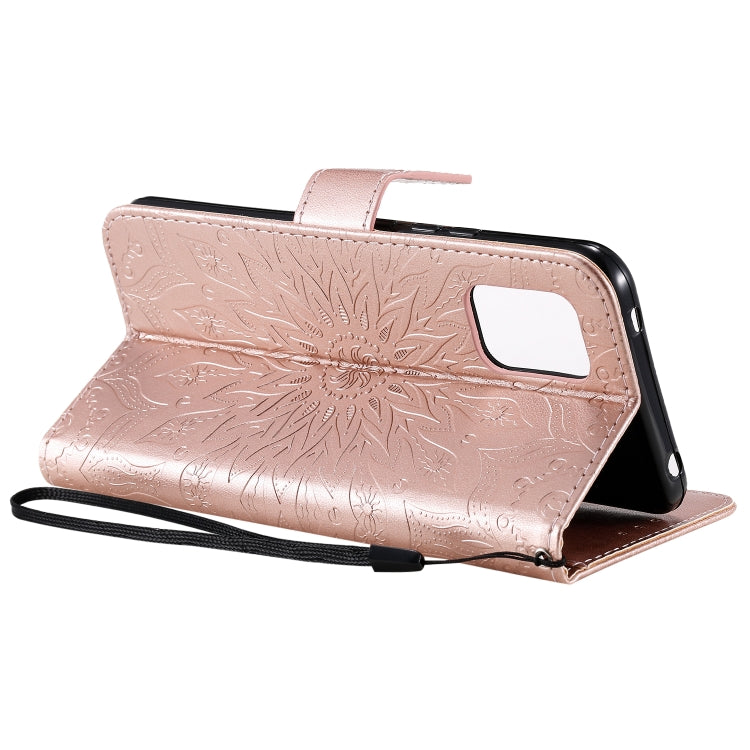 For Xiaomi Mi 10 Lite 5G Sun Embossing Pattern Horizontal Flip Leather Case with Card Slot & Holder & Wallet & Lanyard