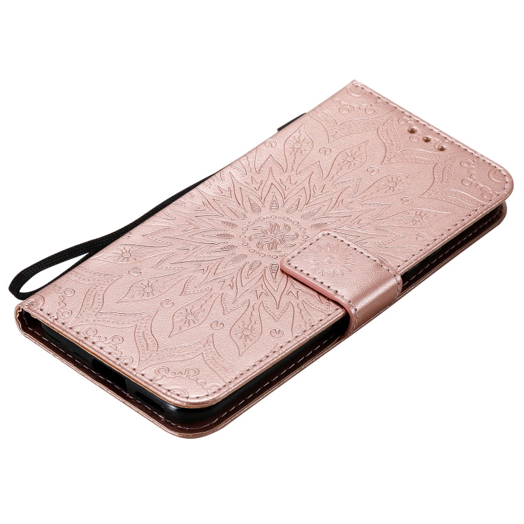 For Xiaomi Mi 10 Lite 5G Sun Embossing Pattern Horizontal Flip Leather Case with Card Slot & Holder & Wallet & Lanyard
