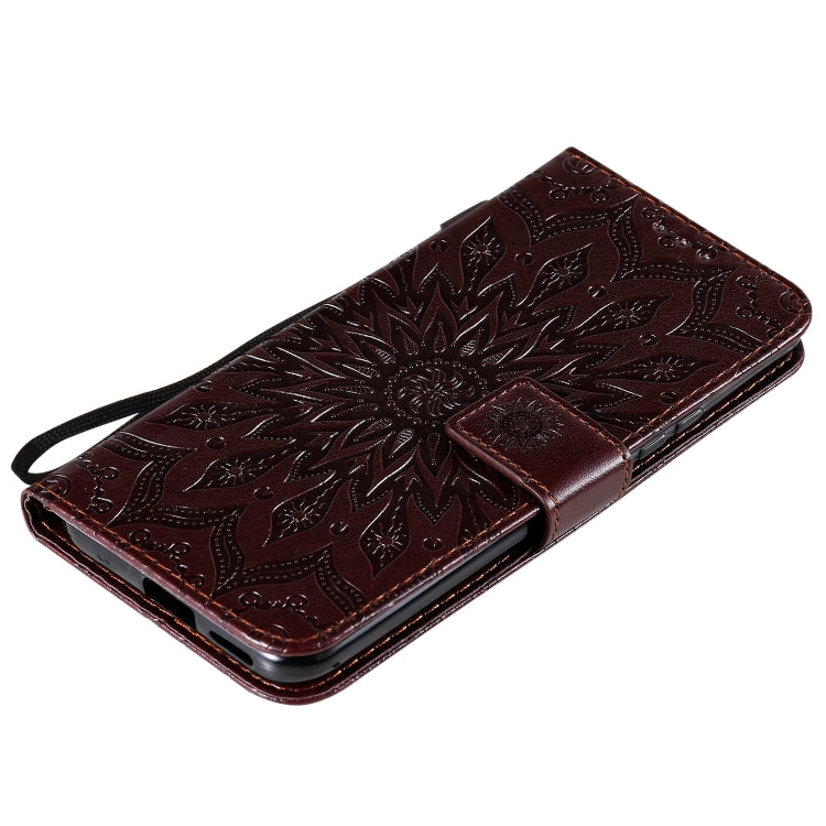 For Xiaomi Mi 10 Lite 5G Sun Embossing Pattern Horizontal Flip Leather Case with Card Slot & Holder & Wallet & Lanyard