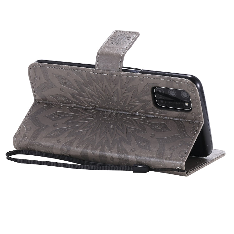 For OPPO A52 / A72 / A92 Sun Embossing Pattern Horizontal Flip Leather Case with Card Slot & Holder & Wallet & Lanyard