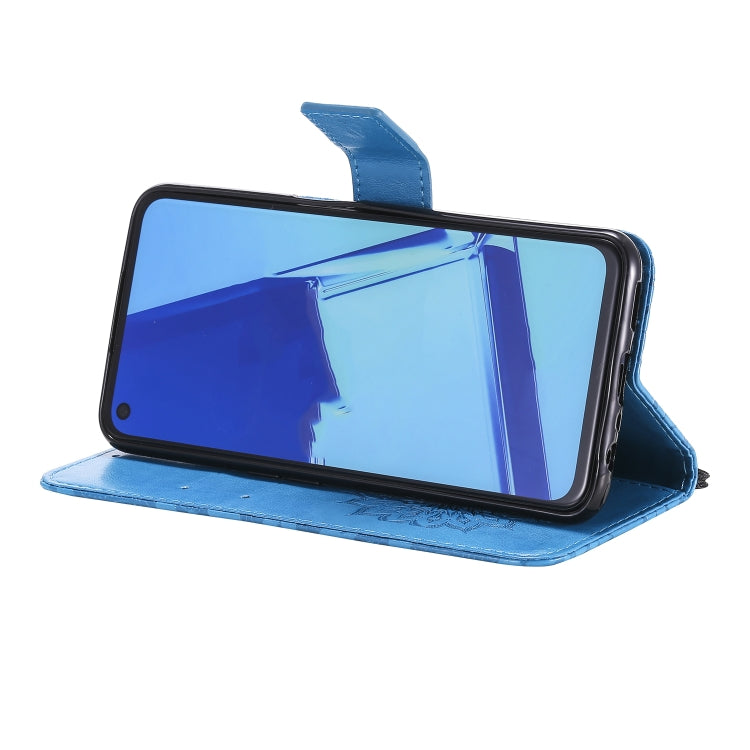 For OPPO A52 / A72 / A92 Sun Embossing Pattern Horizontal Flip Leather Case with Card Slot & Holder & Wallet & Lanyard