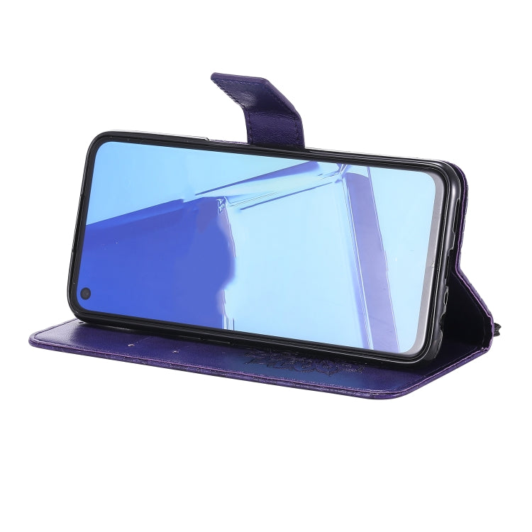 For OPPO A52 / A72 / A92 Sun Embossing Pattern Horizontal Flip Leather Case with Card Slot & Holder & Wallet & Lanyard