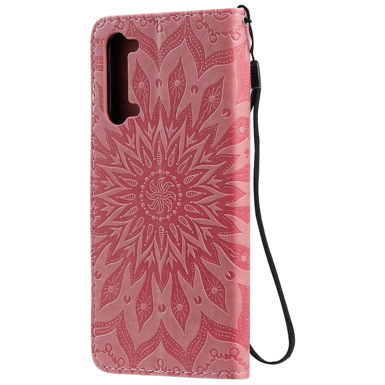 For OPPO Find X2 Lite / Reno3 5G Sun Embossing Pattern Horizontal Flip Leather Case with Card Slot & Holder & Wallet & Lanyard