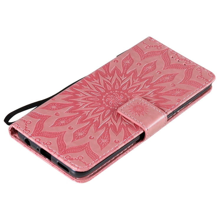 For OPPO Find X2 Lite / Reno3 5G Sun Embossing Pattern Horizontal Flip Leather Case with Card Slot & Holder & Wallet & Lanyard