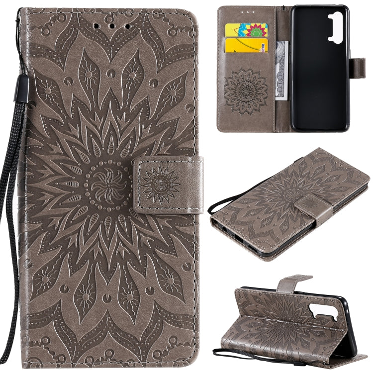 For OPPO Find X2 Lite / Reno3 5G Sun Embossing Pattern Horizontal Flip Leather Case with Card Slot & Holder & Wallet & Lanyard