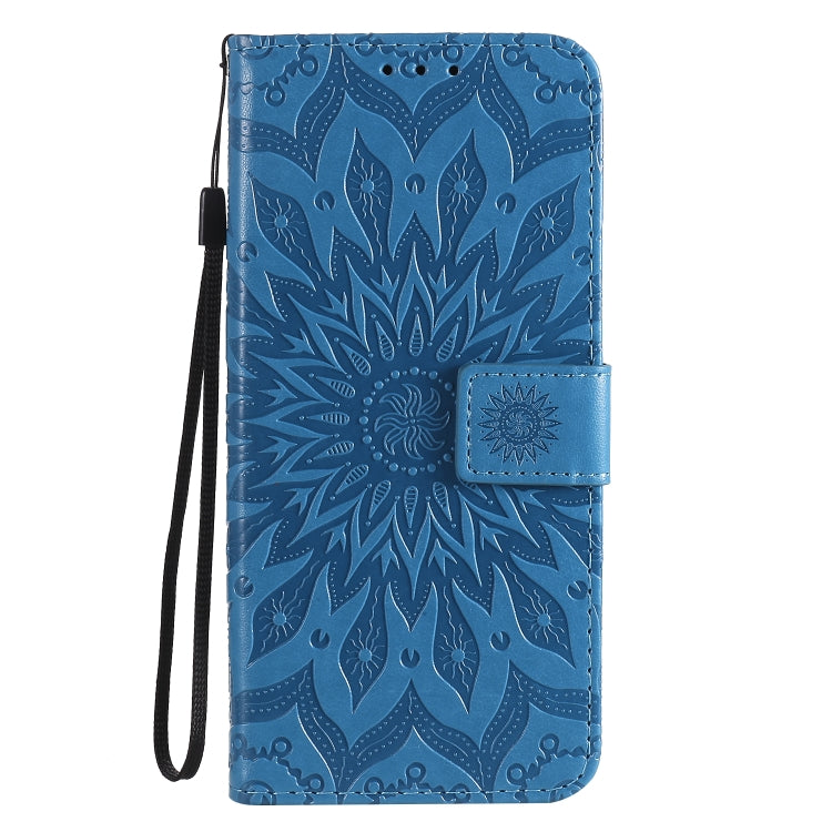 For OPPO Reno4 5G Sun Embossing Pattern Horizontal Flip Leather Case with Card Slot & Holder & Wallet & Lanyard