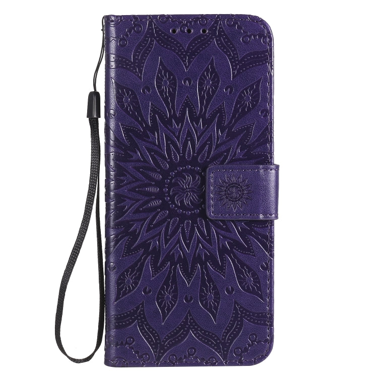For OPPO Reno4 5G Sun Embossing Pattern Horizontal Flip Leather Case with Card Slot & Holder & Wallet & Lanyard