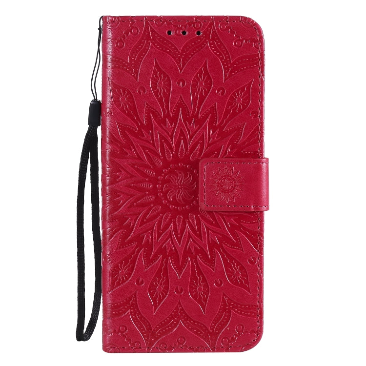 For OPPO Reno4 5G Sun Embossing Pattern Horizontal Flip Leather Case with Card Slot & Holder & Wallet & Lanyard