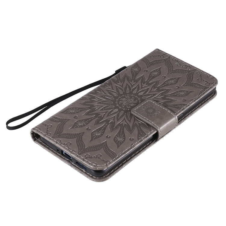For OPPO Reno4 Pro 5G Sun Embossing Pattern Horizontal Flip Leather Case with Card Slot & Holder & Wallet & Lanyard