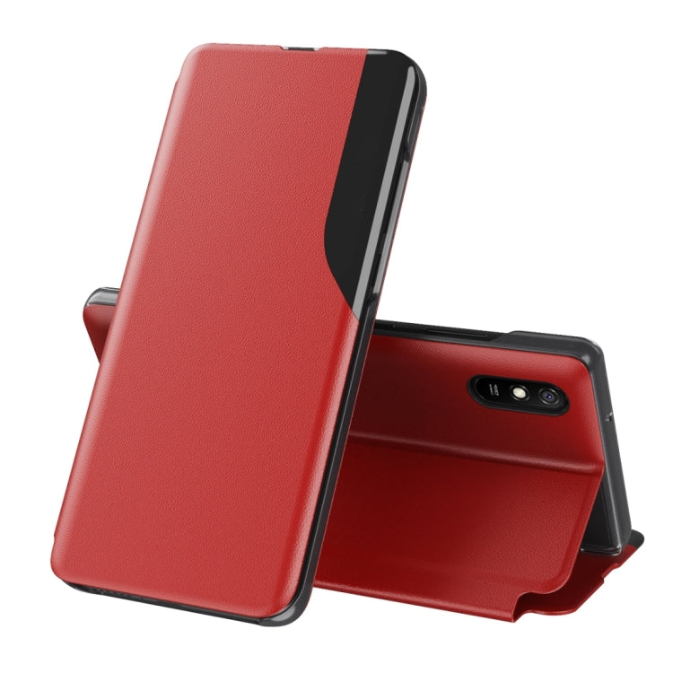 For Xiaomi Redmi 9A Attraction Flip Holder Leather Phone Case