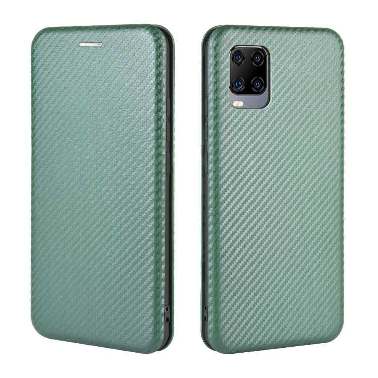 For ZTE Axon 11 5G Carbon Fiber Texture Horizontal Flip TPU + PC + PU Leather Case with Card Slot