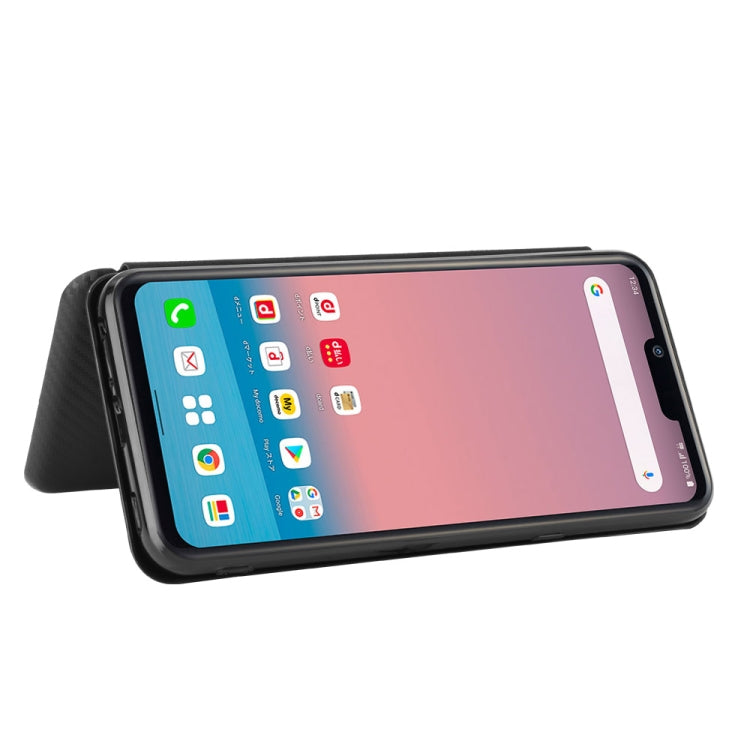 For LG Style 3 L-41 Carbon Fiber Texture Horizontal Flip TPU + PC + PU Leather Case with Card Slot