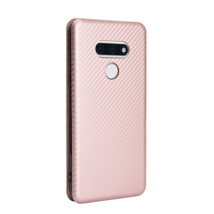 For LG Style 3 L-41 Carbon Fiber Texture Horizontal Flip TPU + PC + PU Leather Case with Card Slot