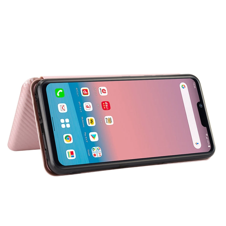 For LG Style 3 L-41 Carbon Fiber Texture Horizontal Flip TPU + PC + PU Leather Case with Card Slot