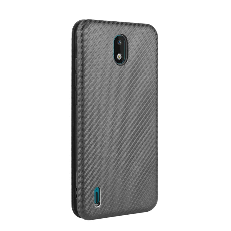 For Nokia 1.3 Carbon Fiber Texture Horizontal Flip TPU + PC + PU Leather Case with Card Slot