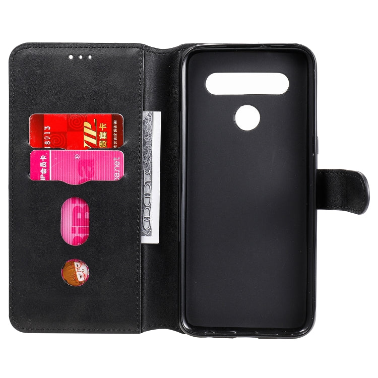 For LG K51S / Q51S Classic Calf Texture PU + TPU Horizontal Flip Leather Case, with Holder & Card Slots & Wallet