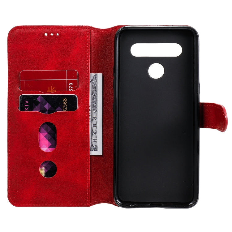 For LG K51S / Q51S Classic Calf Texture PU + TPU Horizontal Flip Leather Case, with Holder & Card Slots & Wallet