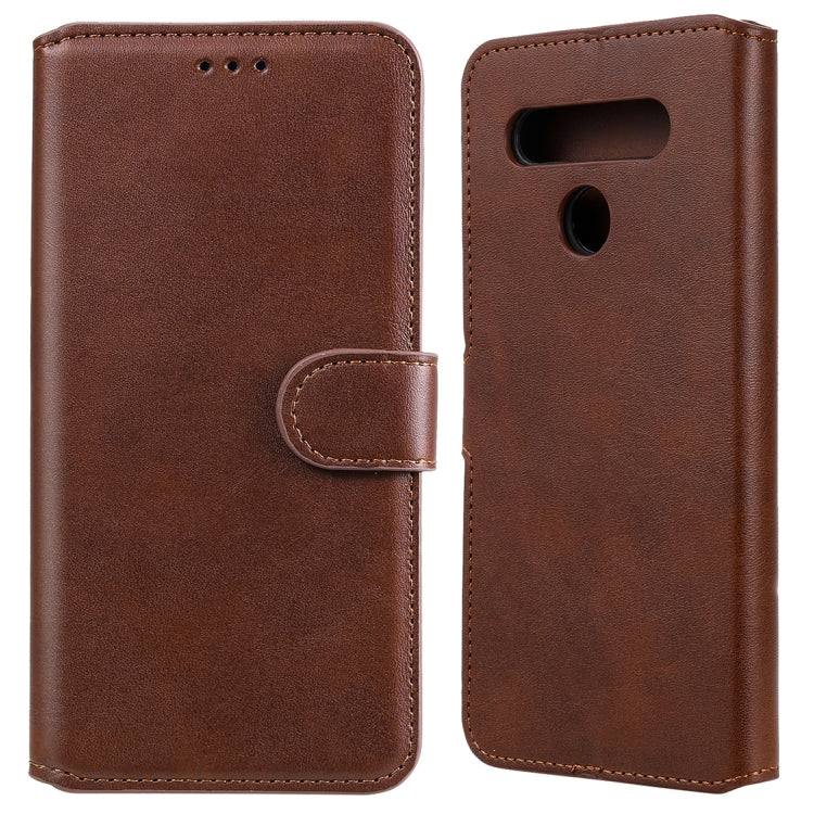 For LG K51S / Q51S Classic Calf Texture PU + TPU Horizontal Flip Leather Case, with Holder & Card Slots & Wallet