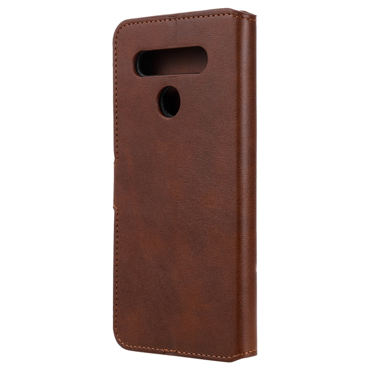 For LG K51S / Q51S Classic Calf Texture PU + TPU Horizontal Flip Leather Case, with Holder & Card Slots & Wallet