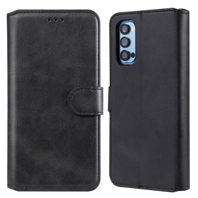 For OPPO Reno4 Pro 5G Classic Calf Texture PU + TPU Horizontal Flip Leather Case, with Holder & Card Slots & Wallet