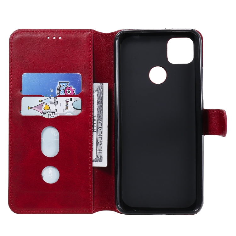 For Xiaomi Redmi 9C Classic Calf Texture PU + TPU Horizontal Flip Leather Case, with Holder & Card Slots & Wallet