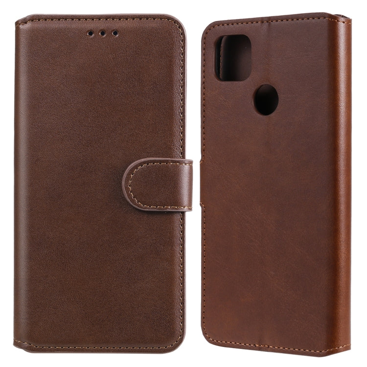 For Xiaomi Redmi 9C Classic Calf Texture PU + TPU Horizontal Flip Leather Case, with Holder & Card Slots & Wallet