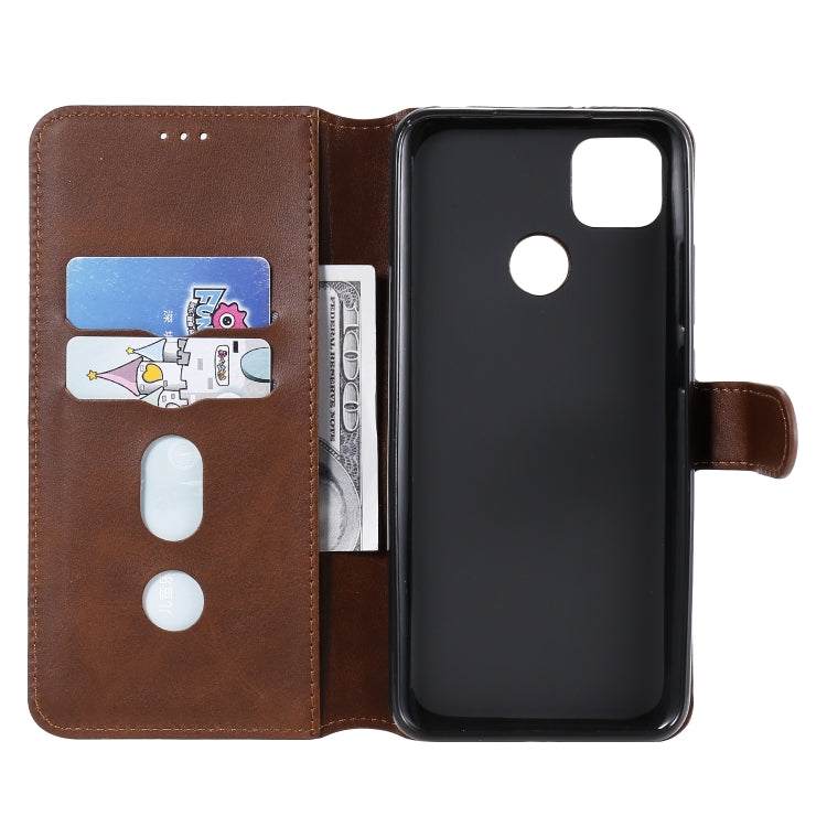 For Xiaomi Redmi 9C Classic Calf Texture PU + TPU Horizontal Flip Leather Case, with Holder & Card Slots & Wallet