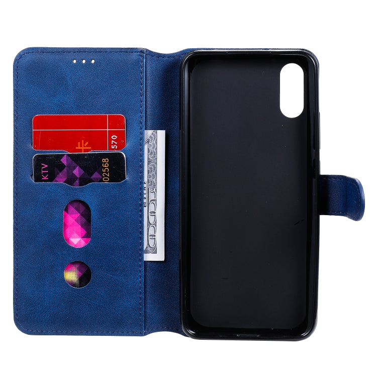 For Xiaomi Redmi 9A Classic Calf Texture PU + TPU Horizontal Flip Leather Case, with Holder & Card Slots & Wallet