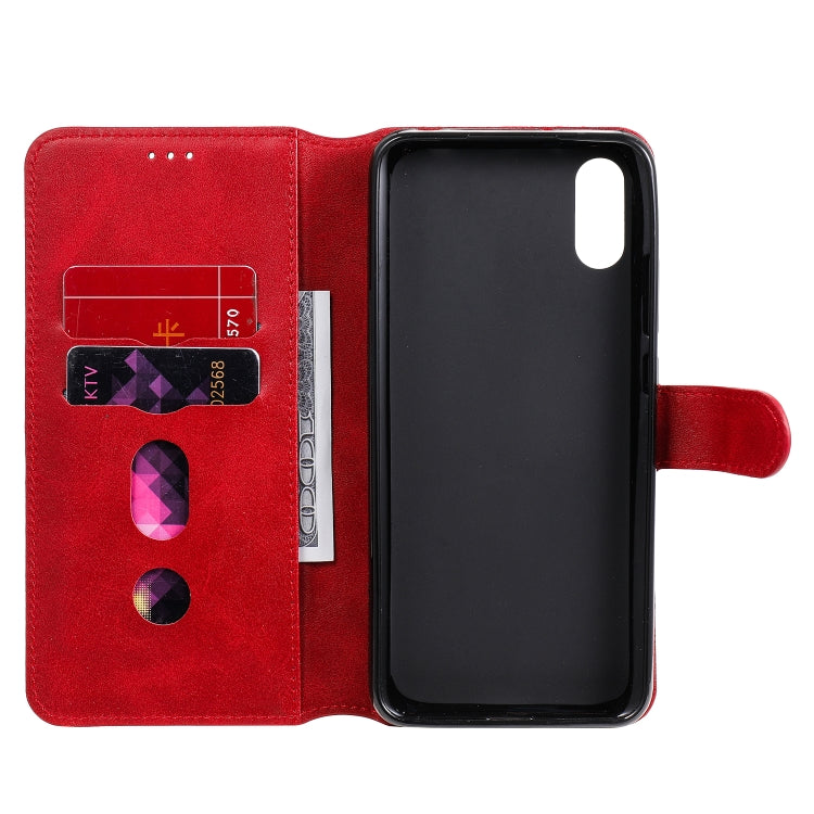 For Xiaomi Redmi 9A Classic Calf Texture PU + TPU Horizontal Flip Leather Case, with Holder & Card Slots & Wallet