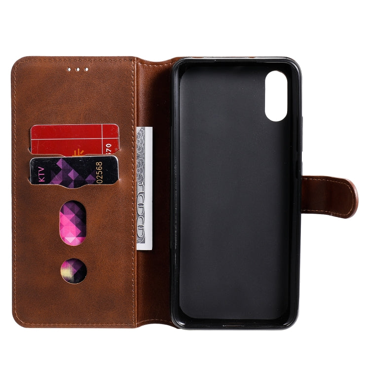 For Xiaomi Redmi 9A Classic Calf Texture PU + TPU Horizontal Flip Leather Case, with Holder & Card Slots & Wallet