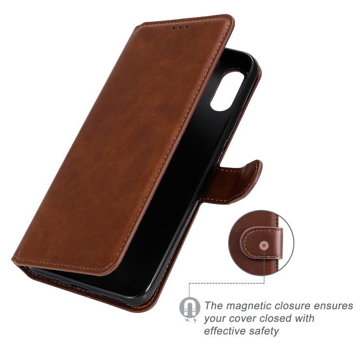 For Xiaomi Redmi 9A Classic Calf Texture PU + TPU Horizontal Flip Leather Case, with Holder & Card Slots & Wallet