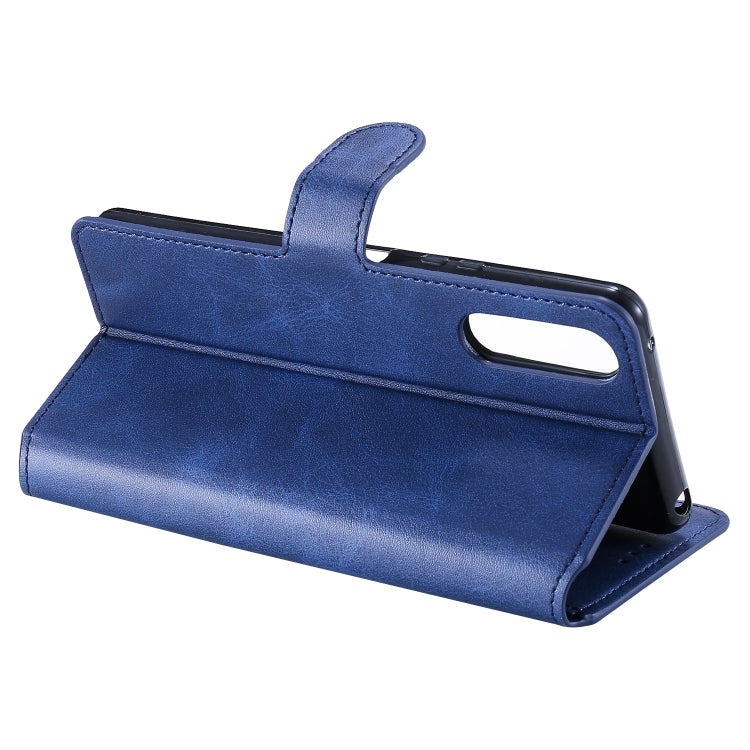 For Sony Xperia 10 II Classic Calf Texture PU + TPU Horizontal Flip Leather Case, with Holder & Card Slots & Wallet