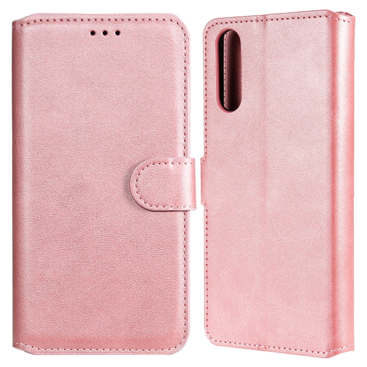 For Sony Xperia 10 II Classic Calf Texture PU + TPU Horizontal Flip Leather Case, with Holder & Card Slots & Wallet