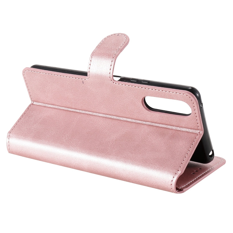 For Sony Xperia 10 II Classic Calf Texture PU + TPU Horizontal Flip Leather Case, with Holder & Card Slots & Wallet