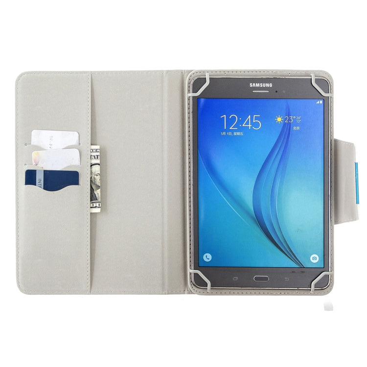 For 7 inch Tablets Universal Solid Color Horizontal Flip Leather Case with Card Slots & Holder & Wallet
