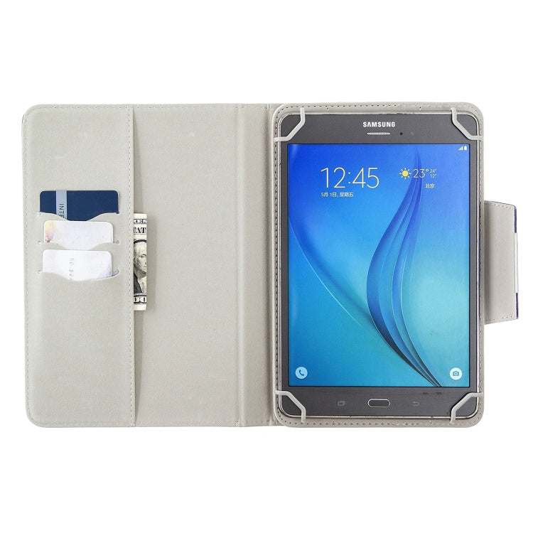 For 8 inch Tablets Universal Solid Color Horizontal Flip Leather Case with Card Slots & Holder & Wallet